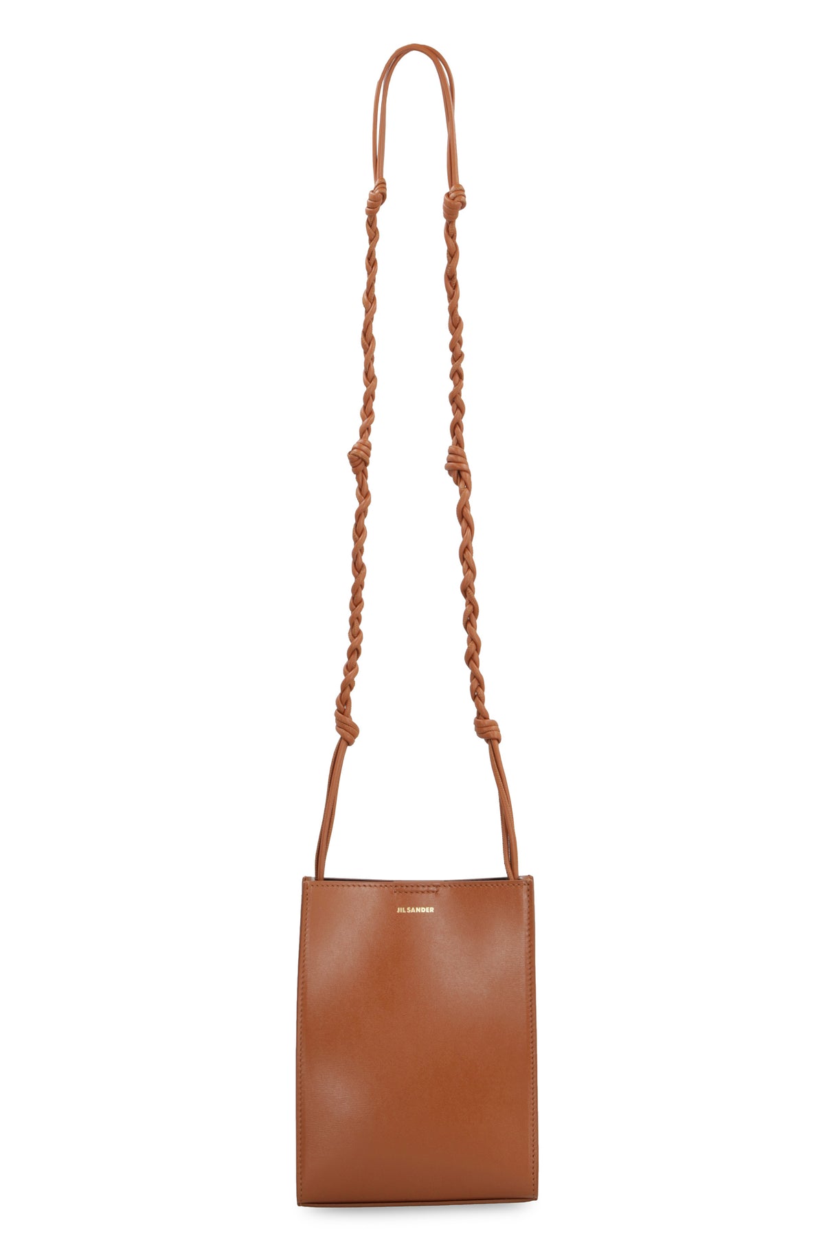 Crossbody Leather Bag - Brown