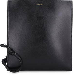 JIL SANDER Sleek Leather Crossbody Bag with Magnetic Fastening