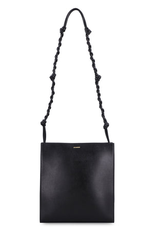 Sleek Leather Crossbody Bag with Magnetic Fastening