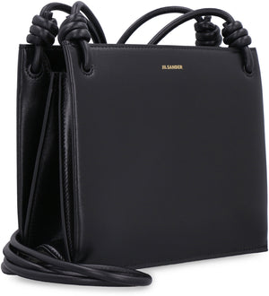 JIL SANDER Black Leather Shoulder Bag for Women - FW24
