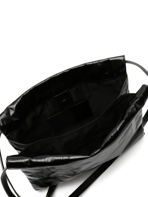 JIL SANDER Black Leather Shoulder Handbag