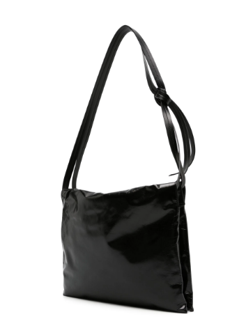 JIL SANDER Black Leather Shoulder Handbag