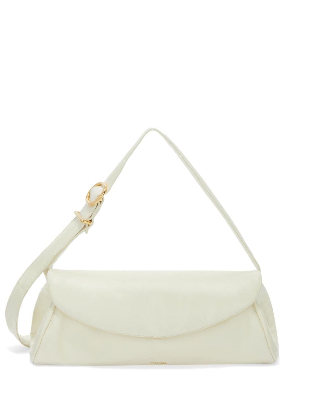 JIL SANDER Elegant 23FW Women's Shoulder Bag in Eggshell Color