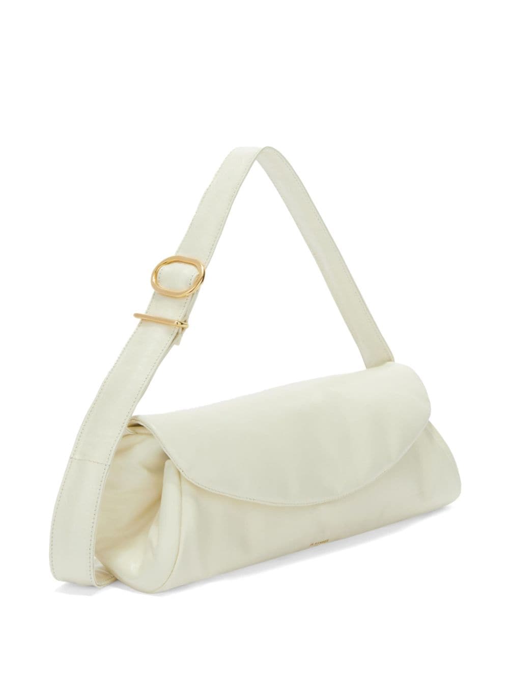 JIL SANDER Elegant 23FW Women's Shoulder Bag in Eggshell Color