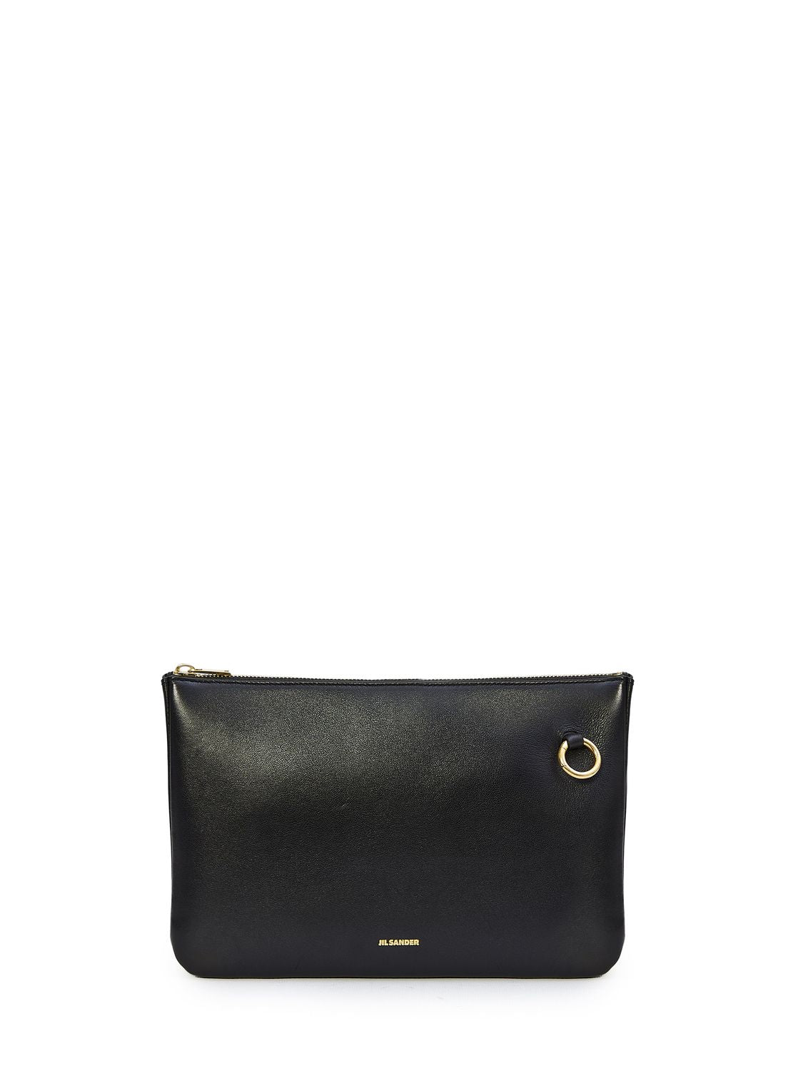 JIL SANDER Black Nappa Leather Shoulder Bag for Women | FW23