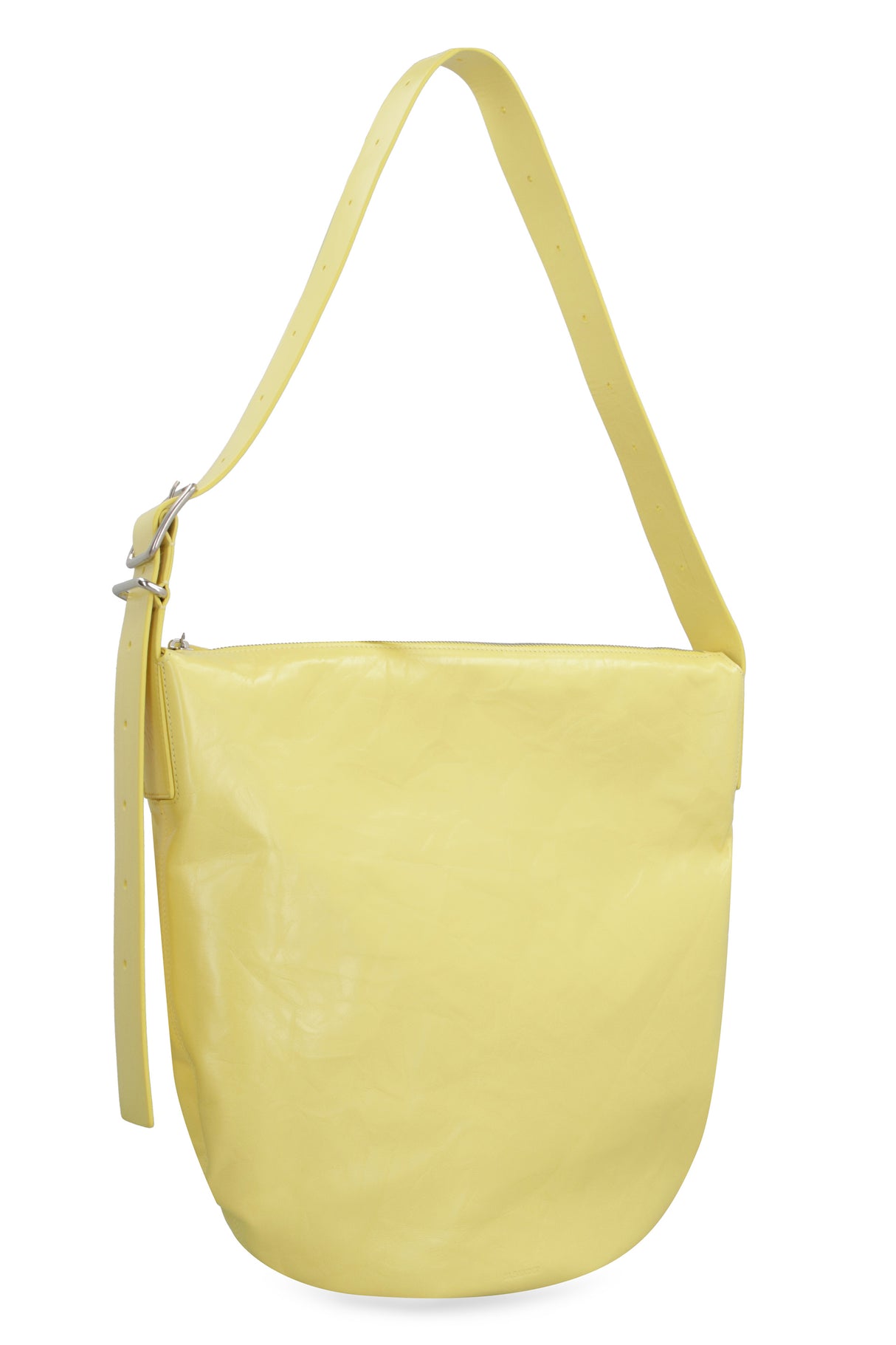 حقيبة كتف جلدية باللون الأصفر - مجموعة SS23
