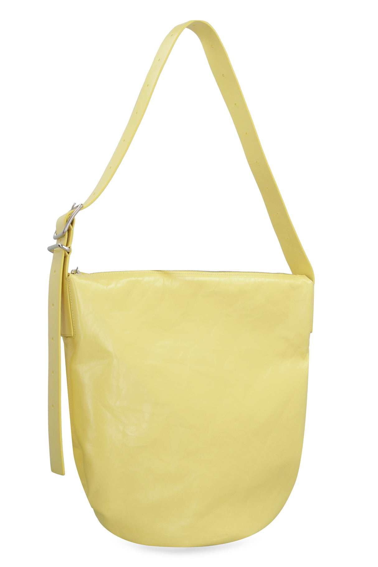 JIL SANDER Yellow Leather Crossbody Handbag - SS23 Collection