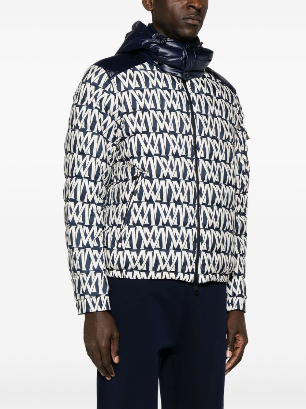 Dark Blue Men's Jacket for SS24 by Moncler