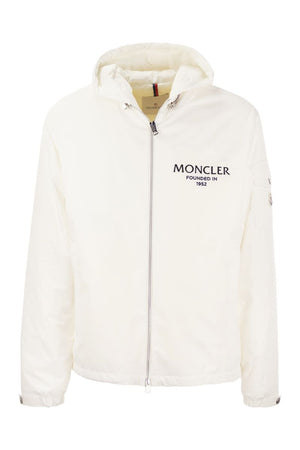 Men's Black Lightweight Down Jacket with Hood - Classic Moncler Design for SS24