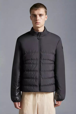 MONCLER Mens Black Polyester SS24 Outerwear Jacket