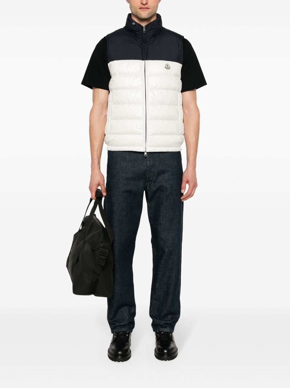 MONCLER Men's Black Vests for SS24