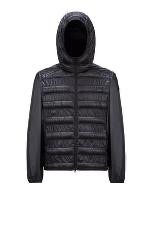 MONCLER แจ็คเก็ตผู้ชายสีดำ SS24 Luseney