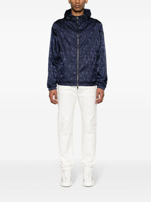 Dark Blue Men's Moncler Jacket - SS24 Collection