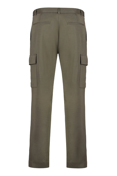 MONCLER Men's Green Cargo Trousers for SS24