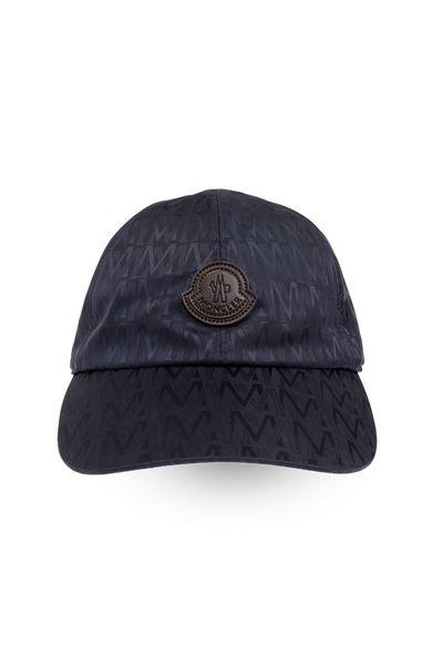 MONCLER Dark Blue Baseball Cap for Men - SS24 Collection