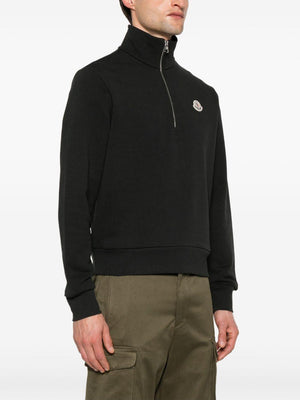 MONCLER Light Purple Cotton Sweatshirt for Men - Spring/Summer 2024 Collection