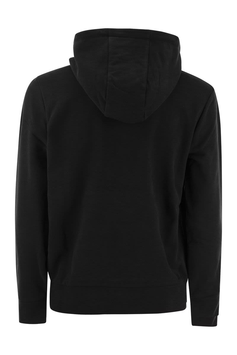 MONCLER Men's Logo-Printed Cotton Hoodie for SS24