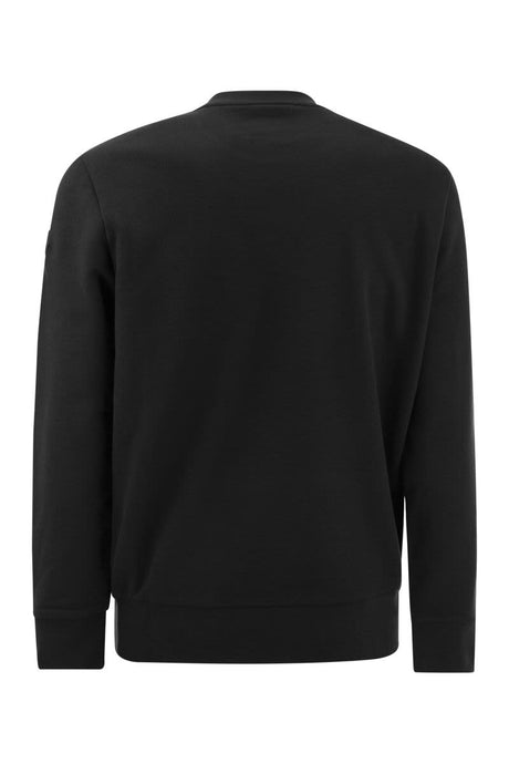 男款黑色棉質運動衫（SS24）