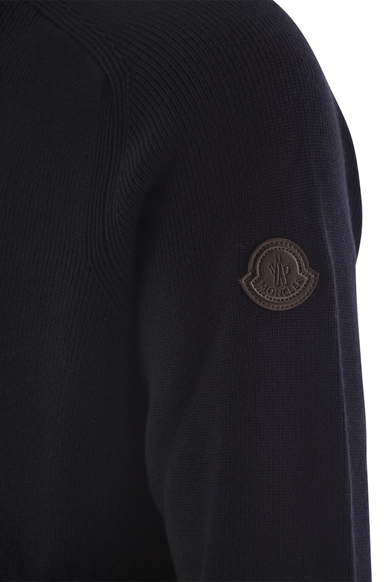 MONCLER Men's Essential T-Neck Knit Sweater