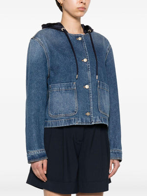 MONCLER Navy Blue Women's Spring/Summer 2024 Jacket