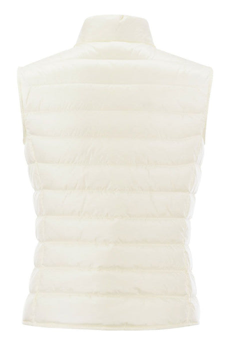 女性型格適合的白色保暖填充背心-莉恩腰衣