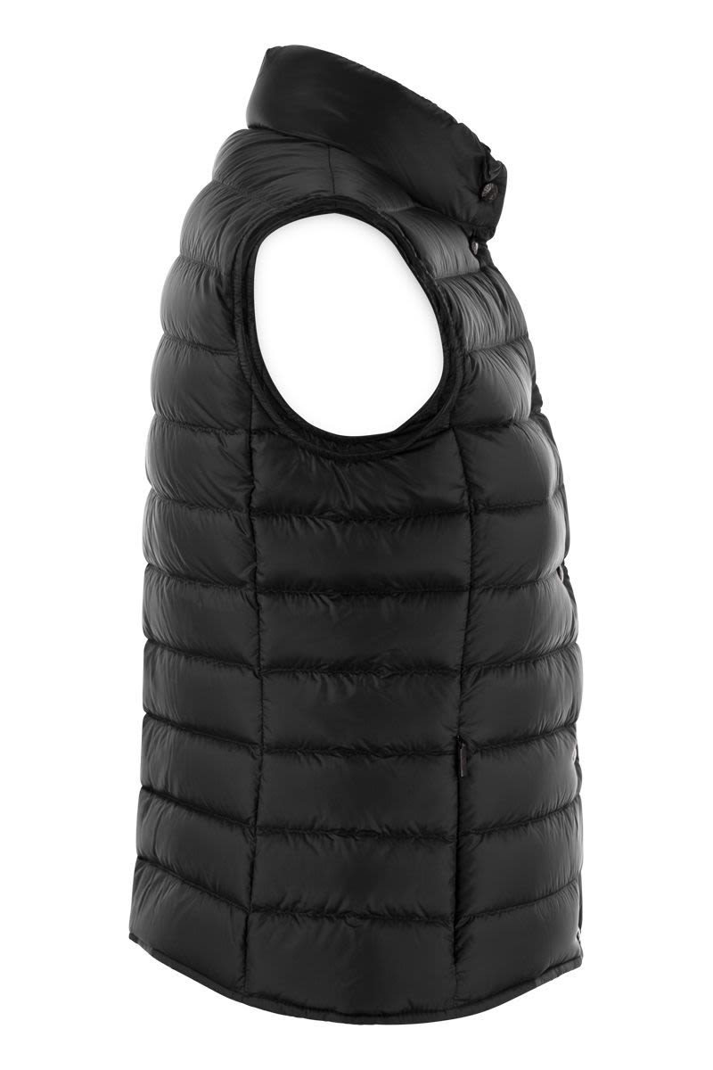 MONCLER 24FW Women's Light Pink Outer Vest for Fashionable Layering