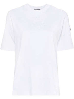 女款白色純棉T恤 - SS24 地球基尼系列