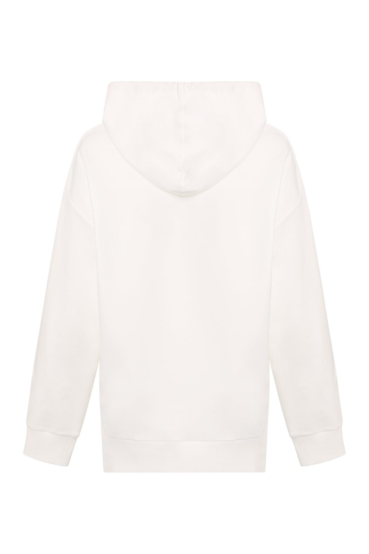 MONCLER White Hooded Sweatshirt for Women - SS24 Collection