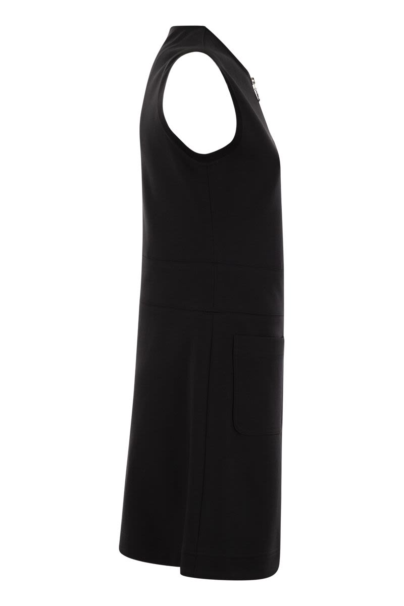 Sleeveless Cotton-Blend Dress for Women: Functional and Chic