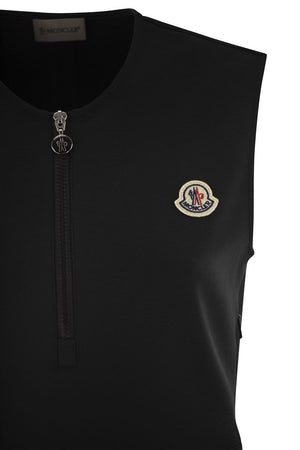 MONCLER Classic Black Mid Skirt for Women – 24SS Collection