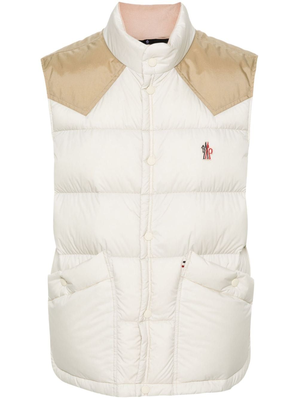 MONCLER MEN'S GREEN DOWN VEST FOR SS24