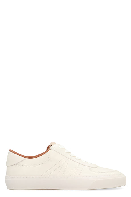 MONCLER Men's Leather Low-Top Sneakers, White - SS24 Collection