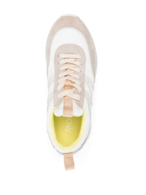 MONCLER Womens Cream White Pacey Sneakers