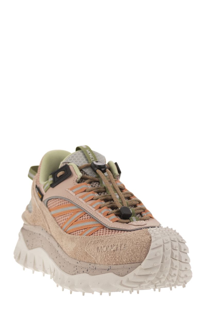 MONCLER Pink Mesh Sneakers with Vibram Sole for Women