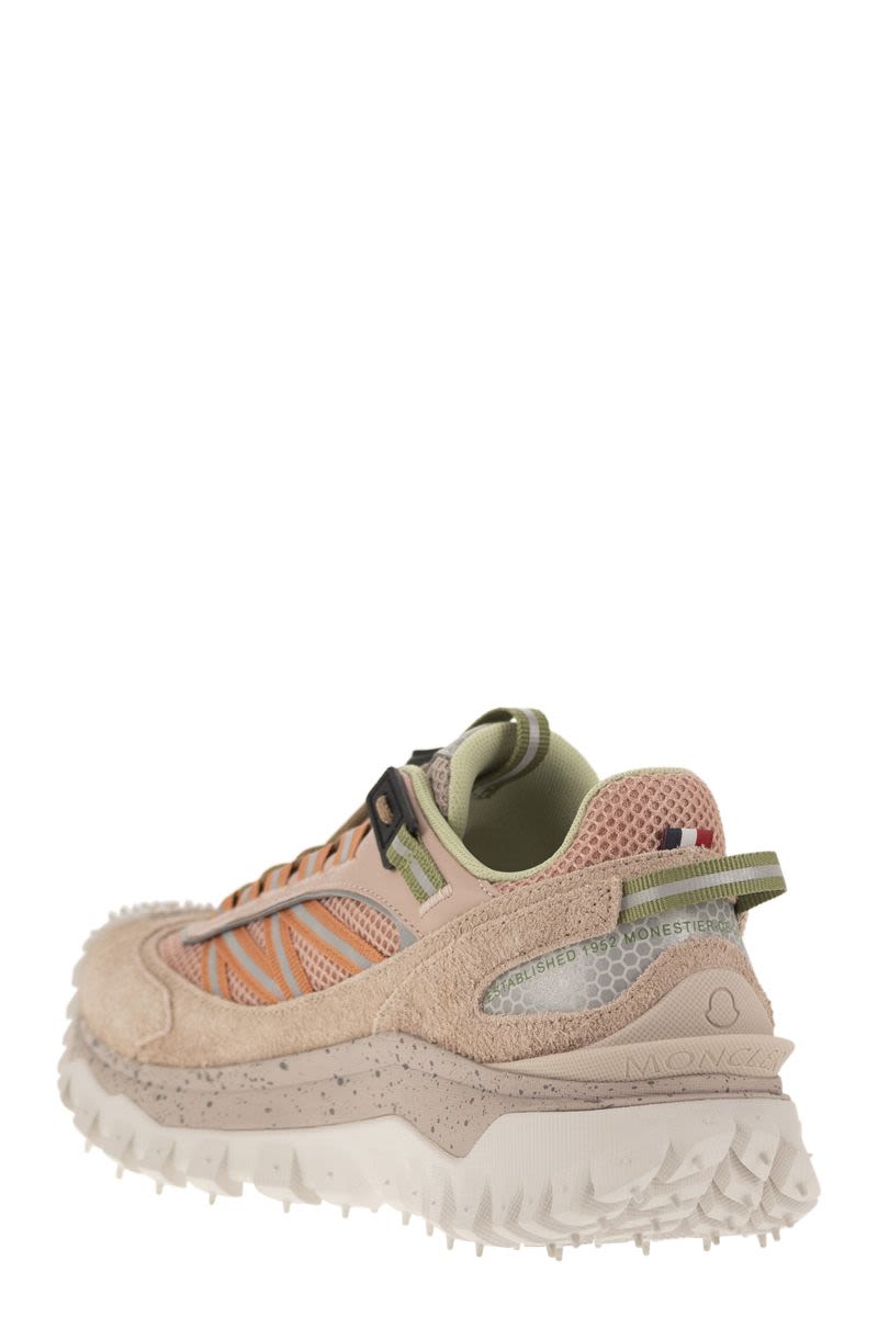 MONCLER Pink Mesh Sneakers with Vibram Sole for Women