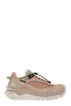 MONCLER Pink Mesh Sneakers with Vibram Sole for Women