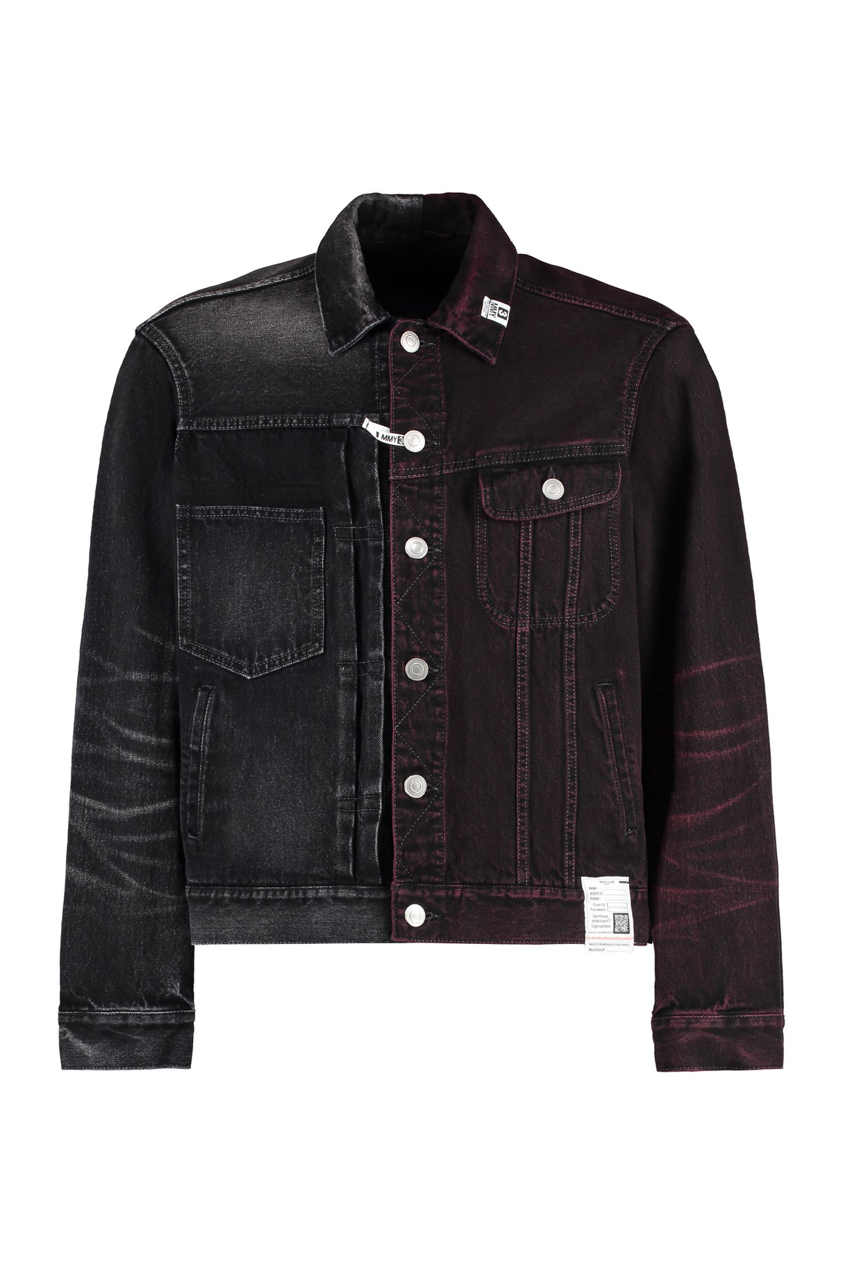 Men's Multicolor Denim Jacket - FW23 Collection