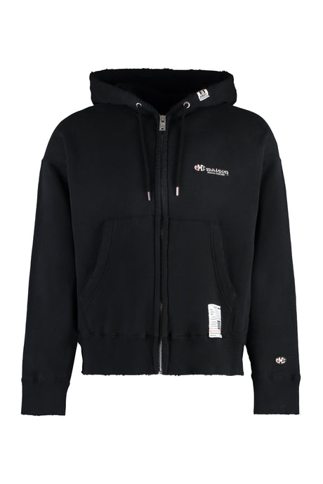 MAISON MIHARA YASUHIRO	 Men's Black Full-Zip Hoodie for FW23 Season