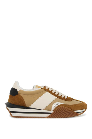 TOM FORD James Techno Canvas & Suede Sneakers