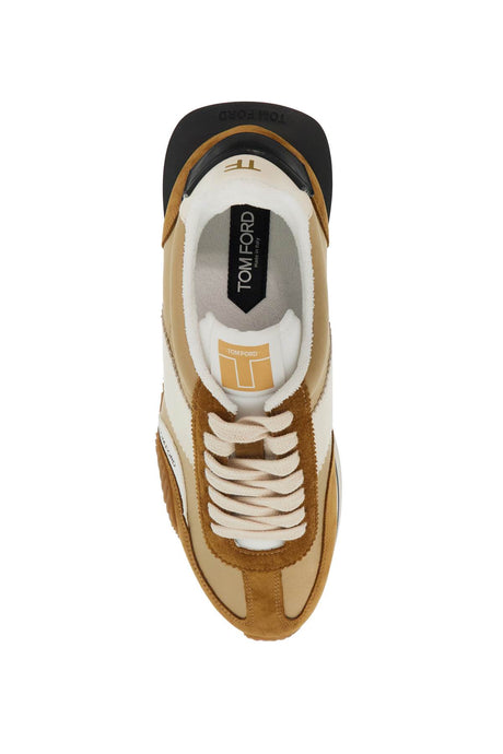 TOM FORD James Techno Canvas & Suede Sneakers