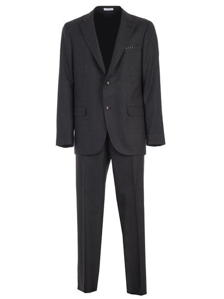 BOGLIOLI Men's Mini Square Pattern Suit