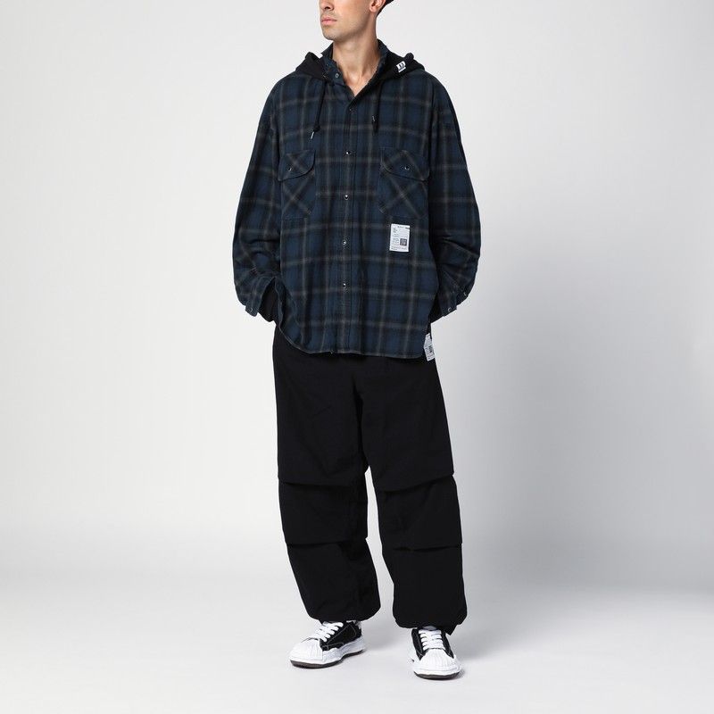 MAISON MIHARA YASUHIRO	 Elasticated Waist Black Parachute Trousers for Men