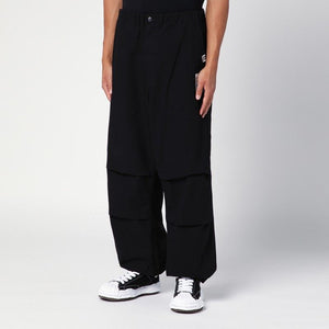 MAISON MIHARA YASUHIRO	 Elasticated Waist Black Parachute Trousers for Men