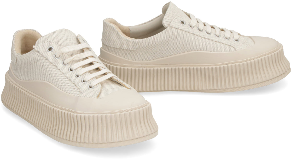 JIL SANDER Chunky Rubber Sneakers for Women in Sand - FW23 Collection