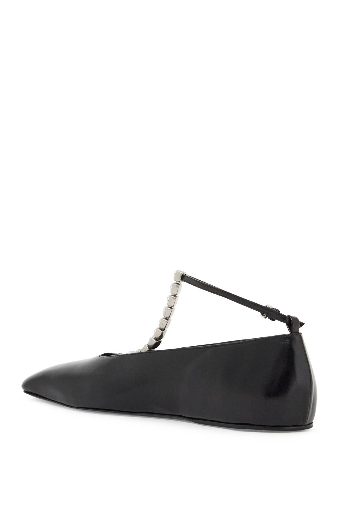 JIL SANDER Crystal-Embellished Ballerina Flats