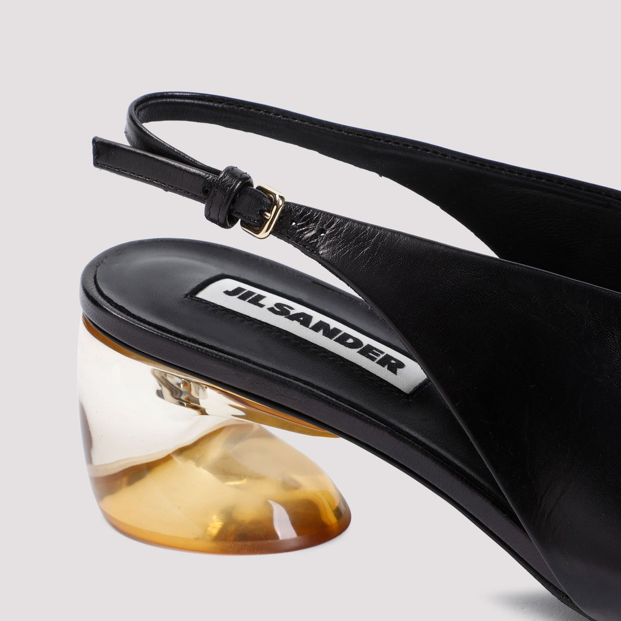 JIL SANDER SS24 Black Leather Pumps for Women - 5cm Heel