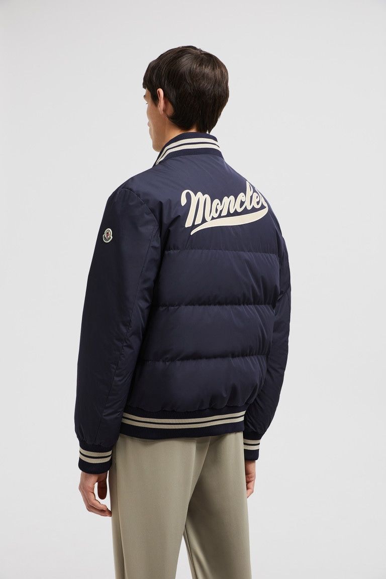 MONCLER Urban Luxe Leather-Trim Bomber Jacket