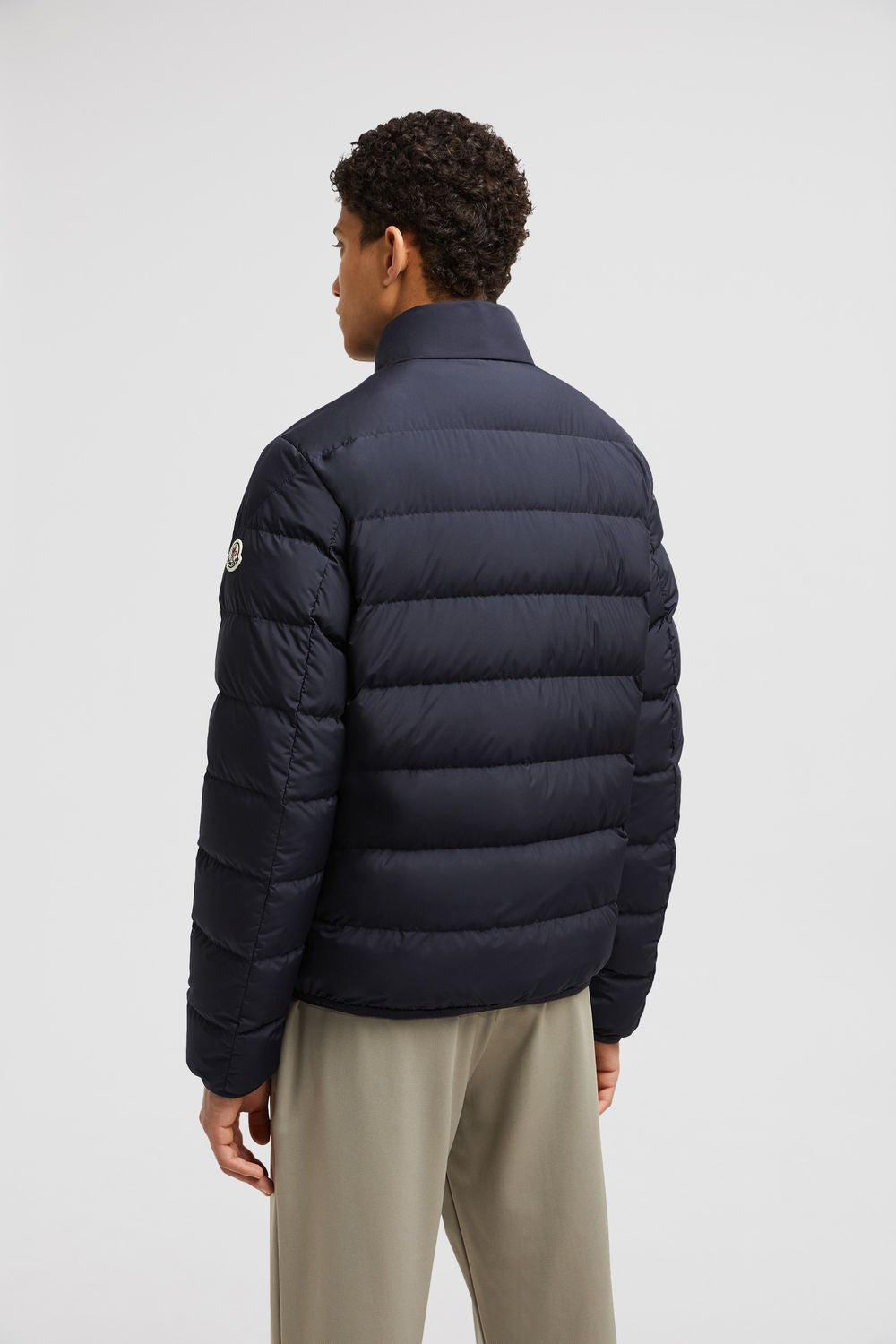 MONCLER Charcoal Polyester Jacket for Men