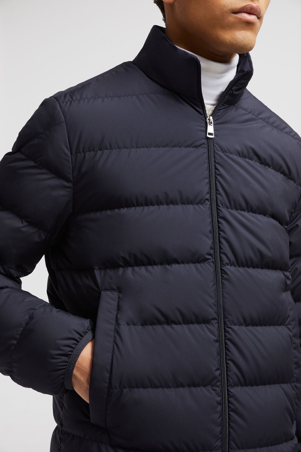 MONCLER Charcoal Polyester Jacket for Men