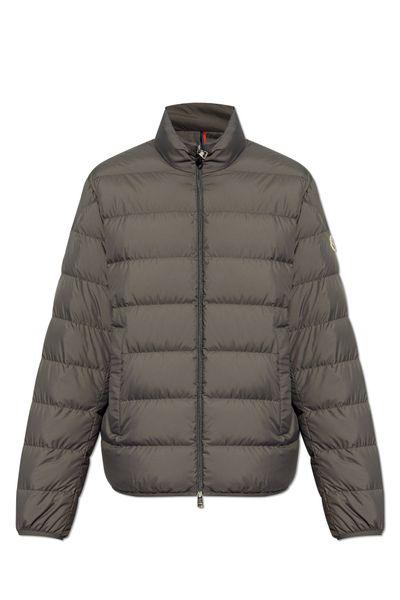 MONCLER Charcoal Polyester Jacket for Men